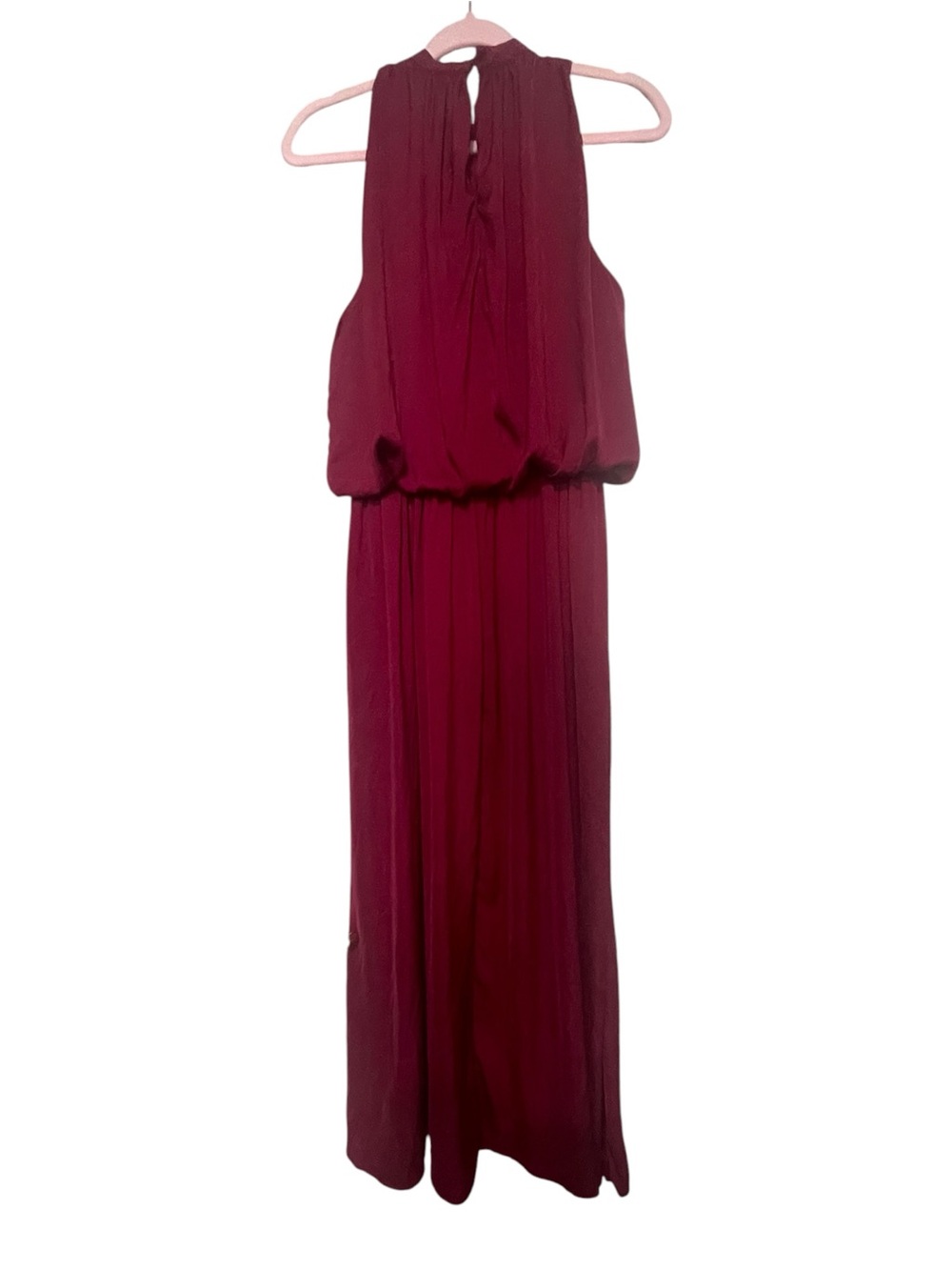 ZARA Chic Burgundy Wine Sleeveless MIDI Dress size M - Picture 11 of 12